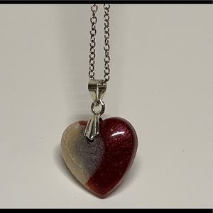 Heart charm women’s necklace
